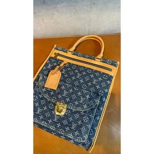 Louis Vuitton Monogram Denim Flat Shopper Handbag